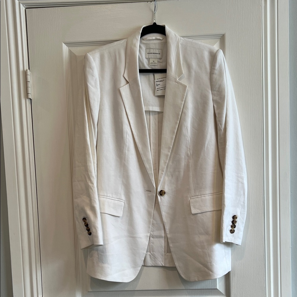 Club Monaco Elegant White Blazer